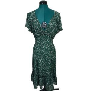 Max Studio Green Floral Maxi Dress